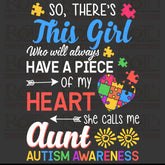 DTF Screen Print Image - Autism Awareness Aunt